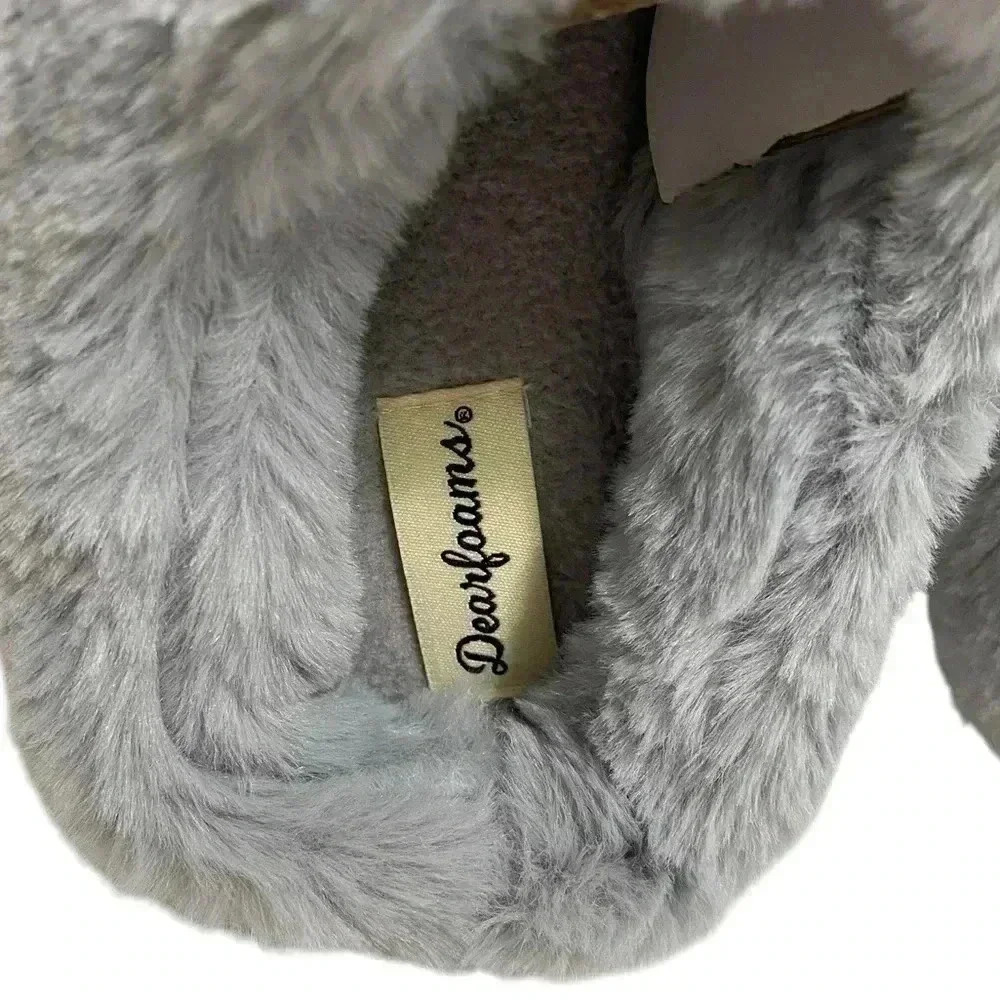 Dearfoams Slippers Womens Medium (7-8) Sleet Memory Foam Cozy Comfy Relaxing NWT - Picture 3 of 4